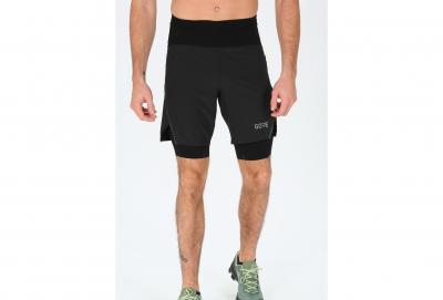 GORE WEAR  R7 Homme Short de course 2en1, S, Noir