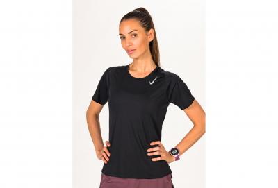 NIKE Haut de running &agrave; manches courtes  Dri-FIT Race pour Femme - Noir
