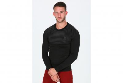 ODLO  Homme Bl Top Crew Neck L/S Performance Light Haut, Noir, XL EU