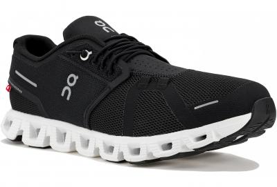 ON RUNNING  Cloud 5 Baskets Noir / Blanc Pour Hommes - 42