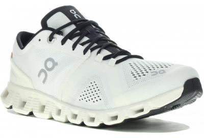 ON RUNNING  Cloud X - Blanc - Chaussures de course pour hommes taille 44