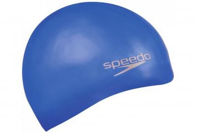 SPEEDO Bonnet de bain  (moul&eacute; en silicone) - Taille unique Neon Blue