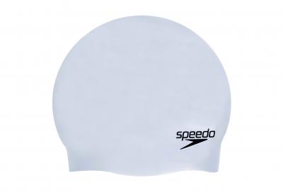 SPEEDO  - Plain Moulded Silicone Cap - Bonnet de bain gris