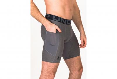 UNDER ARMOUR Short fonctionnel  HeatGear&reg; Compression gris fonc&eacute;