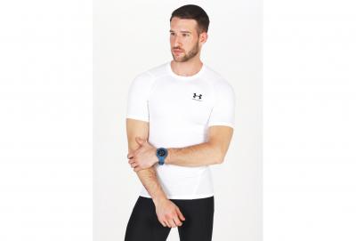 UNDER ARMOUR Maillot manches courtes de compression  heatgear armour blanc