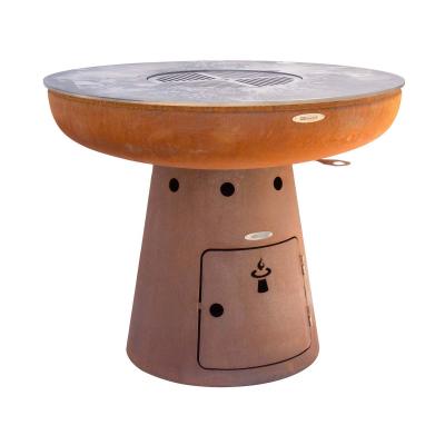 NERO Remundi - Barbecue brasero en acier  102 x 68 cm (DxH) 
