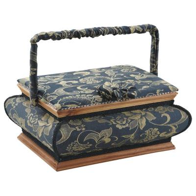 AUBRY GASPARD  - Boite &agrave; couture en bois teint&eacute;