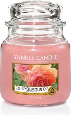 YANKEE CANDLE  Bougie parfum&eacute;e Sun Drenched Abricot Rose 411 gr