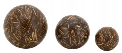 Aubry Gaspard - Boules en coco et r&eacute;sine Bali