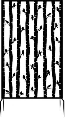 Esschert's Garden - Brise vue treillis en fer Motif oiseaux