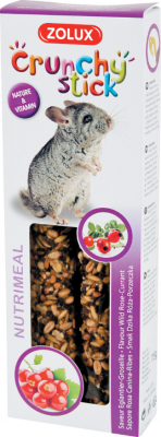 ZOLUX  - Crunchy stick pour chinchillas saveur &eacute;glantine et groseilles