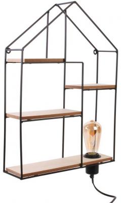 The Home Deco Light - Etag&egrave;re d&eacute;co lumineuse 4 niveaux Maison 50 cm