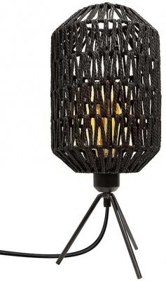 THE HOME DECO FACTORY  - Lampe &agrave; poser effet corde et m&eacute;tal 48.5 cm