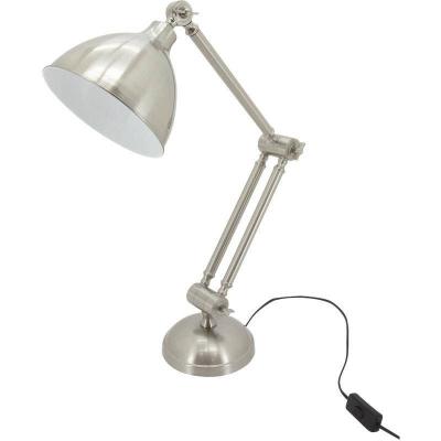 AUBRY GASPARD  - Lampe de bureau en acier bross&eacute; Loft