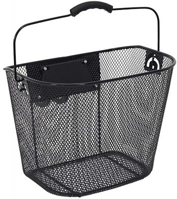 BEMIX Be Mix - Panier v&eacute;lo en m&eacute;tal noir clip automatique 10L