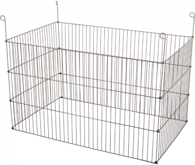 ZOLUX Parc metal ext rectangulaire 100 gris pour rongeur et petit mammif&egrave;re