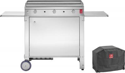 GENERIQUE Plancha CHEF 80 Lisse + Chariot Ferm&eacute; + Housse PLANET 