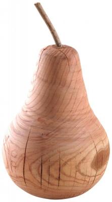 Aubry Gaspard - Poire d&eacute;corative en c&egrave;dre rouge massif