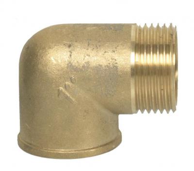 RIBILAND  - Raccord coude en laiton m/f 1