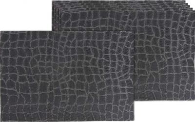 AUBRY GASPARD  - Set de table en vinyle croco (Lot de 6)