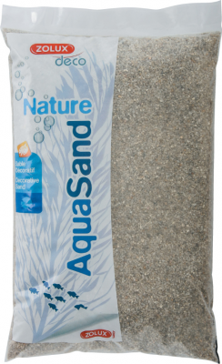 ZOLUX  - Sol d&eacute;coratif Aquasand naturel quartz moyen 5kg