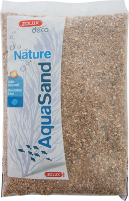 ZOLUX  - Sol d&eacute;coratif naturel Aquasand nat rivi&egrave;re 1kg