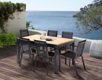 WILSA GARDEN  - Table et chaises de jardin moderne Bali 6 fauteuils