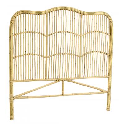  T&ecirc;te de lit en rotin naturel Sommier 140 cm