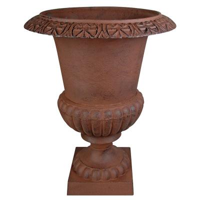 ESSCHERT DESIGN  - Vase M&eacute;dicis en fonte Hauteur 66 cm - Marron