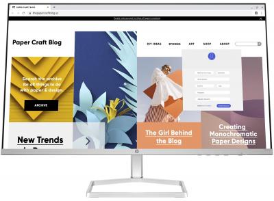 HP  Series 5 27 inch FHD White Monitor - 527sw &eacute;cran plat 94F46E9#ABB
