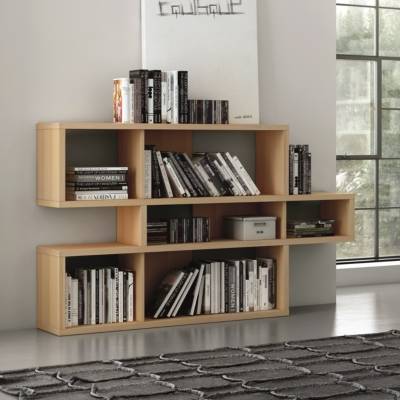Tema home Biblioth&egrave;que London H. 100 x L.156 cm - Ch&ecirc;ne