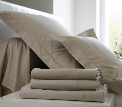 BLANC DES VOSGES Drap housse Percale Easy  160 x 200 cm Chanvre
