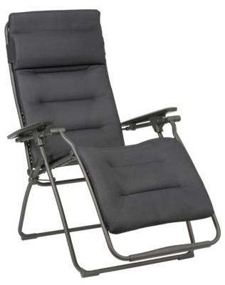 LAFUMA MOBILIER Lafuma Fauteuil relaxation Futura Be Comfort noir gris LFM3130 8902