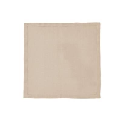ALEXANDRE TURPAULT Serviette de table en lin beige 45x45