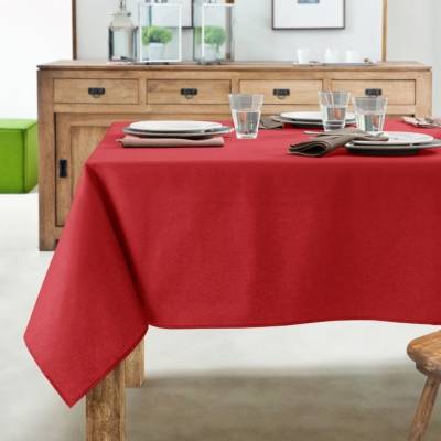 COUCKE Nappe antitaches , carr&eacute;e 180 x 180 cm Cerise