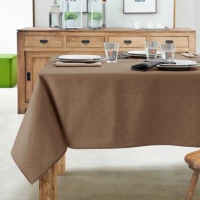 COUCKE Nappe antitaches , carr&eacute;e 180 x 180 cm Truffe