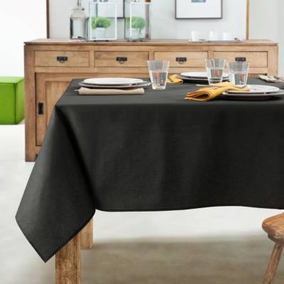 A DEMAIN Nappe antitaches COUCKE, ronde 180 cm Caviar