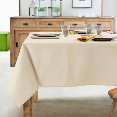 COUCKE Nappe antitaches , ronde Ronde 235 cm Cr&egrave;me