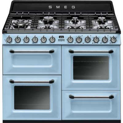 SMEG Piano de cuisson  VICTORIA 110cm MIXTE BLEU AZUR - TR4110AZ