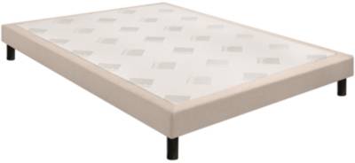 EPEDA Sommier  confort ferme deco nature 140x190 chenill&eacute; lin
