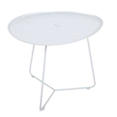 FERMOB Table basse &agrave; plateau amovible Cocotte  Blanc