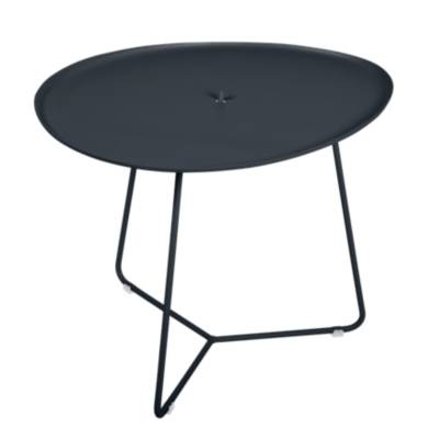 FERMOB Table de jardin basse  Cocotte ovale noir 1 personnes