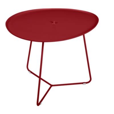FERMOB Table de jardin basse  Cocotte ovale rouge 1 personnes