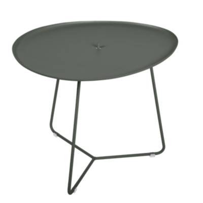 FERMOB Table de jardin basse  Cocotte ovale vert 1 personnes