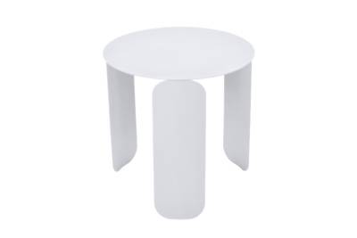 FERMOB Table Basse Ronde &Oslash;45 cm Bebop en Acier et Aluminium  Blanc