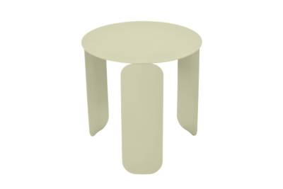 FERMOB Table Basse Ronde &Oslash;45 cm Bebop en Acier et Aluminium  Tilleul