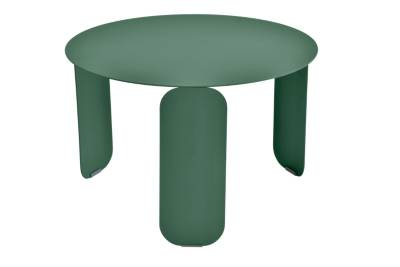 FERMOB Table Basse Ronde &Oslash;60 cm Bebop en Acier et Aluminium  C&egrave;dre