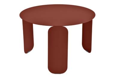 FERMOB  Table Bebop ronde - 20 ocre rouge - &Oslash; 60 cm