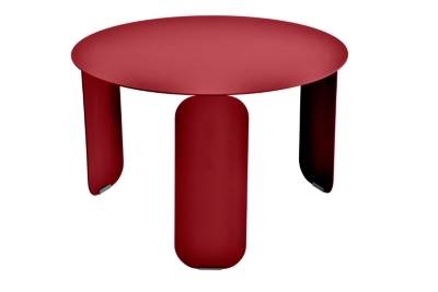 FERMOB Table Basse Ronde &Oslash;60 cm Bebop en Acier et Aluminium  Piment
