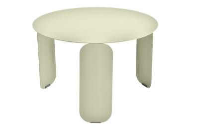 FERMOB Table Basse Ronde &Oslash;60 cm Bebop en Acier et Aluminium  Tilleul
